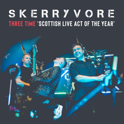 alt="Skerryvore jubilæumskoncert i Rødekrohallen - den 28. november 2025"